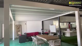 मोटर चालित एडजस्टेबल एल्युमीनियम टिल्टिंग सन लूवर्स